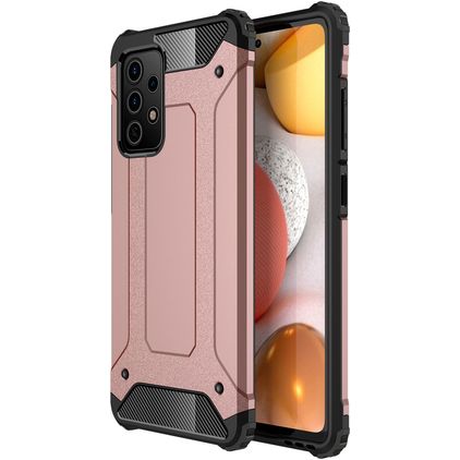 Mobigear Outdoor Coque Samsung Galaxy A52 Coque arrière Rigide Anti-Chocs - Rose doré