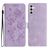 Mobigear Flowers Housse Samsung Galaxy A17 Etui Porte-Monnaie - Violet
