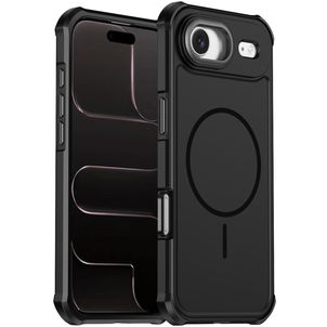 Mobigear Airbag Shockproof Coque iPhone Air MagSafe Coque arrière Rigide Anti-Chocs - Noir
