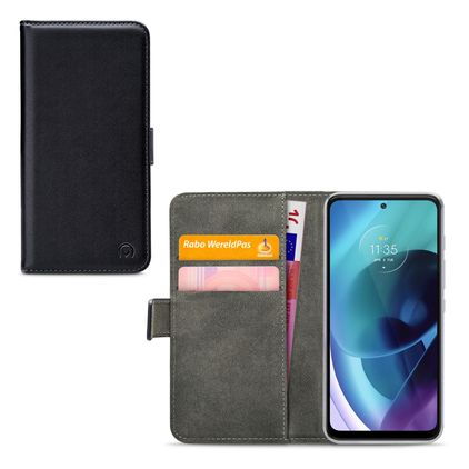 Mobilize Classic Gelly Wallet Housse Motorola Moto G71 5G Etui Porte-Monnaie - Noir