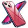 Mobigear Crystal iPhone 14 Plus Plastique rigide Coque arrière - Transparent / Rouge