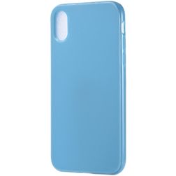 Mobigear Colors Coque iPhone XS Max Coque arrière en TPU Souple - Bleu