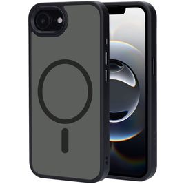 Mobiparts Hardcover Coque iPhone 16e MagSafe Coque arrière Rigide - Satin Black