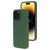 Mobiparts Coque iPhone 14 Pro Coque arrière en Silicone - Forest Green