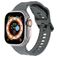 Mobigear Ripple Bracelet Silicone Apple Watch Fermeture boucle ardillon - 49/46/45/44 mm - Gris