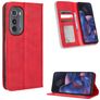 Mobigear Sensation Housse Motorola Edge (2022) Etui Porte-Monnaie - Rouge