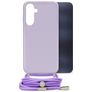 Mobilize Lanyard Gelly Samsung Galaxy A25 Coque avec cordon en TPU Souple - Pastel Purple