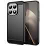 Mobigear Brushed Slim Coque Xiaomi 15T Coque arrière en TPU Souple - Noir