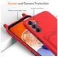 Mobigear Lanyard Card Samsung Galaxy A16 Coque avec cordon en Silicone et Porte-Cartes - Rouge