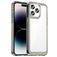 Mobigear Crystal Coque iPhone 14 Pro Max Coque arrière Rigide - Transparent / Gris