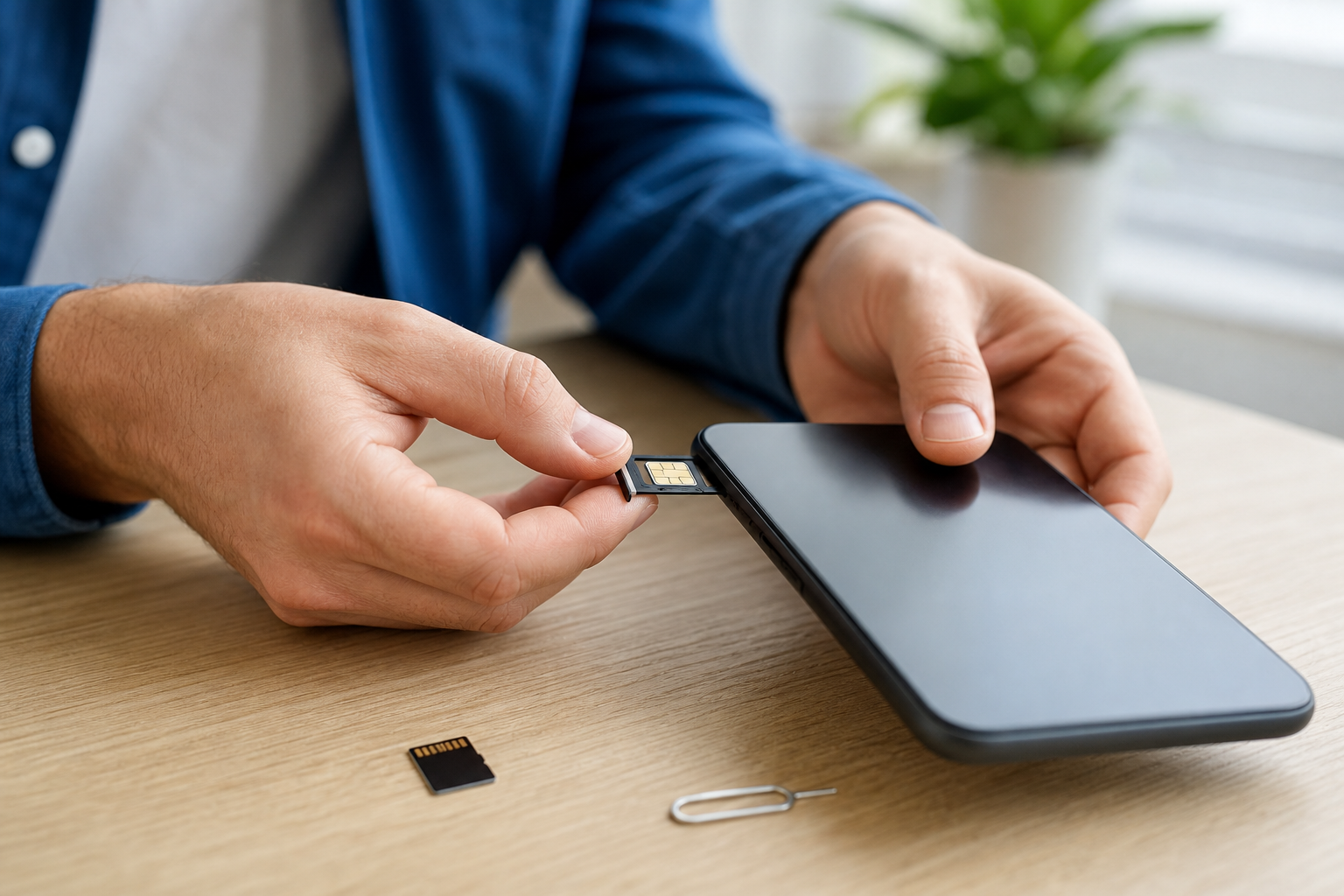 Étape 3 : Retirer les cartes physiques et la carte e-SIM
