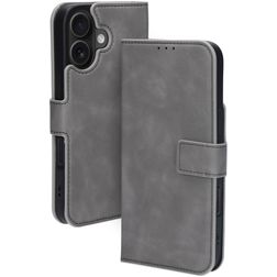 Mobiparts Classic Wallet MagSafe Housse iPhone 16 MagSafe Etui Porte-Monnaie - Granite Grey
