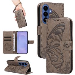 Mobigear Butterfly Housse Samsung Galaxy S26 Etui Porte-Monnaie - Gris