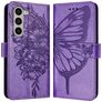 Mobigear Butterfly Housse Samsung Galaxy Z Fold 6 Etui Porte-Monnaie - Violet