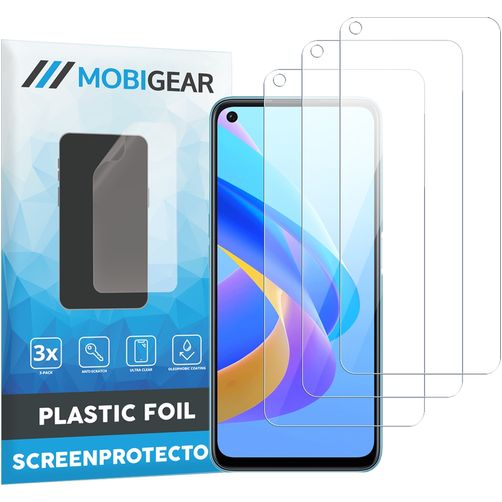 Mobigear OPPO A76 Protection d'écran Film - Compatible coque (Lot de 3)