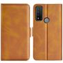 Mobigear Slim Magnet Housse TCL 20 R 5G Etui Porte-Monnaie - Cognac