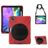 Mobigear SureGrip XGuard Coque iPad Air 5 (2022) Coque arrière en Plastique rigide,Silicone + Porte-crayon + Bandoulière + Support Amovible - Rouge