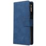 Mobigear Zipper Housse OnePlus 8 Pro Etui Porte-Monnaie - Bleu