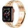 Mobigear Monaco Bracelet Acier Apple Watch Fermeture boucle déployante - 49/46/45/44 mm - Rose doré