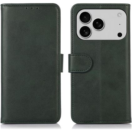 Mobigear Wallet Housse iPhone 17 Pro Etui Porte-Monnaie - Vert