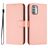 Mobigear Urban Wallet Housse Nokia G42 Etui Porte-Monnaie - Rose