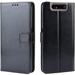 Mobigear Wallet Housse Samsung Galaxy A80 Etui Porte-Monnaie - Noir
