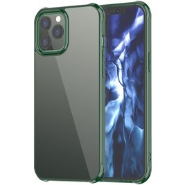 Mobigear Crystal Coque iPhone 12 Pro Max Coque arrière Rigide - Transparent / Vert