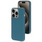 Mobiparts Coque iPhone 15 Pro Coque arrière en Silicone - Blueberry Blue