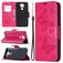 Mobigear Butterfly Xiaomi Redmi Note 9 Étui Portefeuille - Magenta