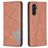 Mobigear Rhombus Slim Housse Samsung Galaxy A55 Etui - Marron