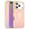 Mobigear Shockproof Coque iPhone 17 Pro MagSafe Coque arrière Rigide - Rouge Powder