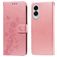 Mobigear Flowers Housse Samsung Galaxy S25 Edge Etui Porte-Monnaie - Rose doré