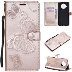 Mobigear Butterfly Xiaomi Mi 10T Lite Étui Portefeuille - Rose doré