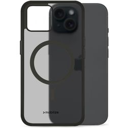 Mobilize Hybrid Coque iPhone 15 MagSafe Coque arrière Rigide Anti-Chocs - Noir