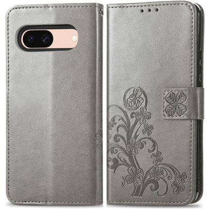 Mobigear Clover Housse Google Pixel 8a Etui Porte-Monnaie - Gris