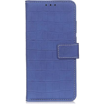 Mobigear Croco Samsung Galaxy A52s 5G Étui Portefeuille - Bleu
