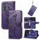 Mobigear Butterfly Housse Motorola Edge (2022) Etui Porte-Monnaie - Violet