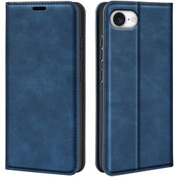 Mobigear Retro Slim Housse iPhone 16e Etui Porte-Monnaie - Dark Blue