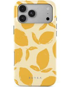 Burga Tough iPhone 18 Pro Max MagSafe Plastique rigide Coque arrière Antichoc - Lemon Tart