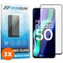 Mobigear Premium Realme Narzo 50 4G Verre trempé Protection d'écran - Compatible Coque - Noir (Lot de 3)