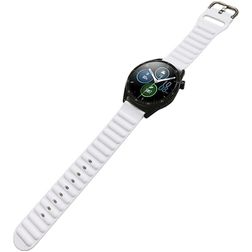 Mobigear Bumpy Bracelet Silicone Smartwatch Fermeture boucle ardillon - Connexion universelle de 20 mm - Blanc