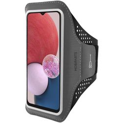 Mobiparts Comfort Fit Brassard Téléphone Samsung Galaxy A04s Brassard Coque de Sport en Neoprène - Noir