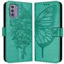 Mobigear Butterfly Housse Nokia G42 Etui Porte-Monnaie - Vert