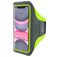 Mobiparts Comfort Fit Brassard Téléphone iPhone 11 Brassard Coque de Sport en Neoprène - Neon Green