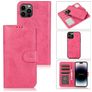 Mobigear Wallet Housse iPhone 15 Pro Etui avec Coque Détachable Porte-Monnaie - Rose