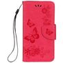 Mobigear Butterfly Housse iPhone XS Etui Porte-Monnaie - Rouge