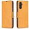 Mobigear Excellent Housse Samsung Galaxy A35 Etui Porte-Monnaie - Cognac