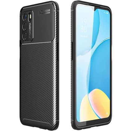 Mobigear Racing Coque OPPO A54s Coque arrière en TPU Souple - Noir