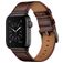 Mobigear Firenze Bracelet Cuir Apple Watch Fermeture boucle ardillon - 49/46/45/44 mm - Marron