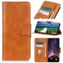 Mobigear Classy Housse Motorola Edge (2021) Etui Porte-Monnaie - Cognac
